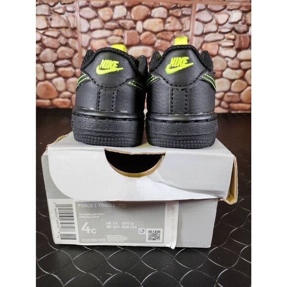 Nike Air Force 1 Toggle "VOLT"  Toddler 4C #A18 - Picture 2 of 8